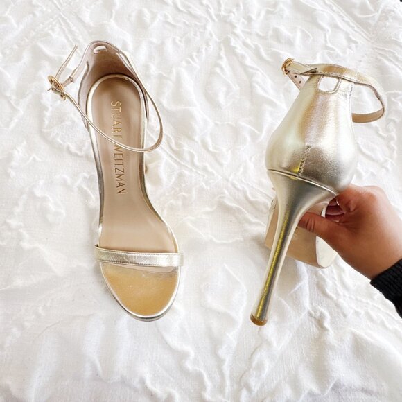 Stuart Weitzman Nudistcurve Hollywood Sandal Size 8.5 - Picture 6 of 10